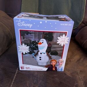 Disney Frozen Olaf 4ft Airblown Inflatable Snowman Christmas Outdoor Yard Decor